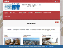 Tablet Screenshot of hotelmoretti.com